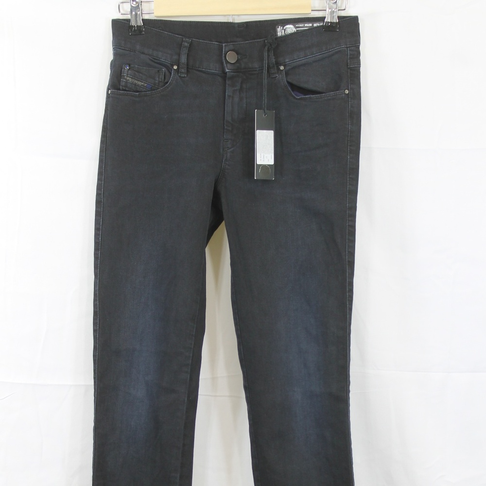 Diesel Sandy Jeans Black Reg Slim Size 27 x 32 NWT